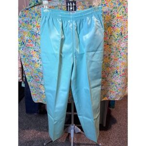 141 Vintage Koret Francisca Petites Light Blue Elastic Waist Tapered Pants 10P